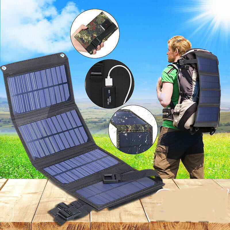 USB Interface 20W5V Portable Solar Foldable Battery Panel - Tech Trove Boutique